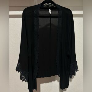 Black dress cover up